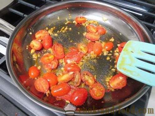 Dynia makaronowa z serem i pomidorami