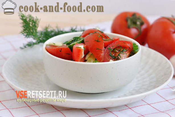 Sałatki Przepis ogórki, pomidory i cukinia