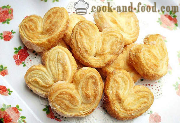 Cookies „uszy” z cukrem - krok po kroku receptury