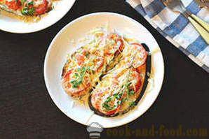 Pieczone bakłażany z pomidorami i serem