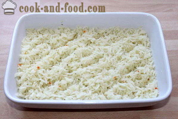 Rice zapiekanka z kalafiora z klopsikami