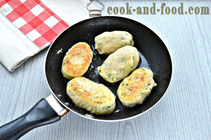 Kotleciki serowe z puree - Jak przygotować mięsne kulki z ziemniaków i sera, z krok po kroku przepis zdjęć
