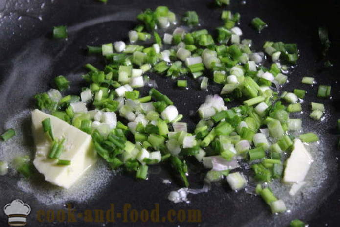 Pyszne kruche ryż dekorować ze śmietaną i ziołami - jak gotować pyszne danie z boku ryż, krok po kroku przepis zdjęć