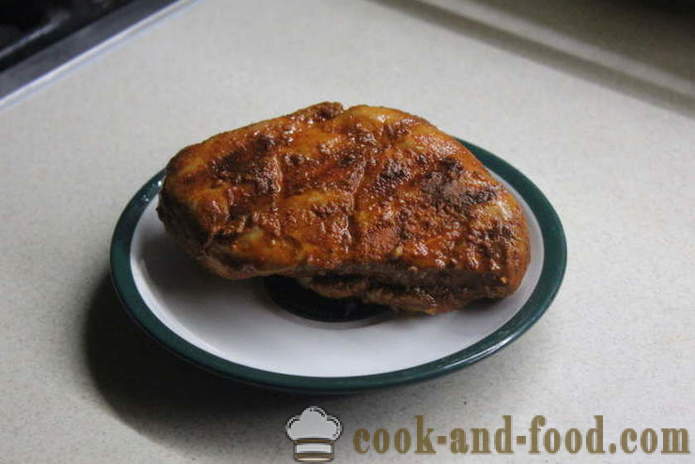 Home pastrami kurczaka w piekarniku - jak gotować pastrami piersi kurczaka w domu, krok po kroku przepis zdjęć