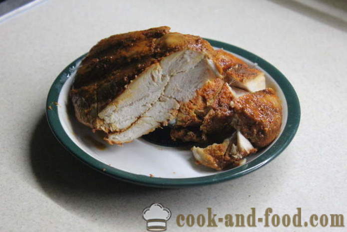 Home pastrami kurczaka w piekarniku - jak gotować pastrami piersi kurczaka w domu, krok po kroku przepis zdjęć