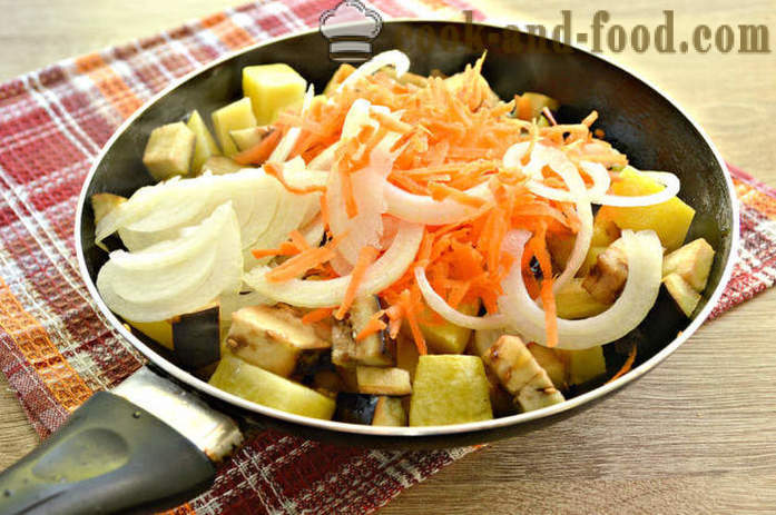 Gotowane na parze warzywa fast food grzyby - jak zrobić gulasz warzywny z bakłażanem i grzybami, krok po kroku przepis zdjęć
