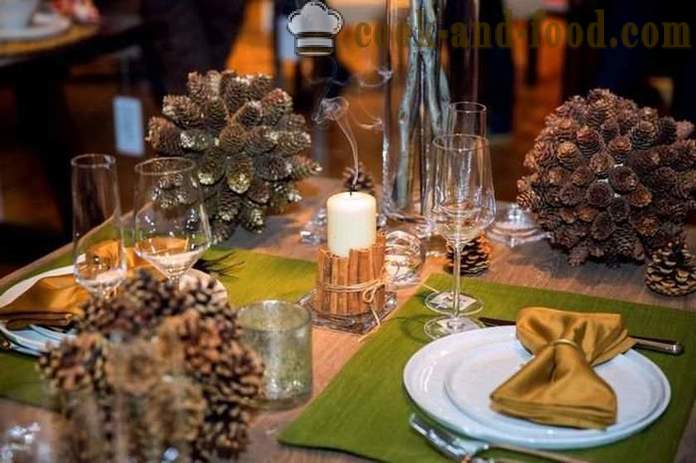 Zastawa stołowa na Nowy 2019 - jak do dekoracji świątecznego stołu 2019 rok świni lub dzika, pomysłów własnymi rękami