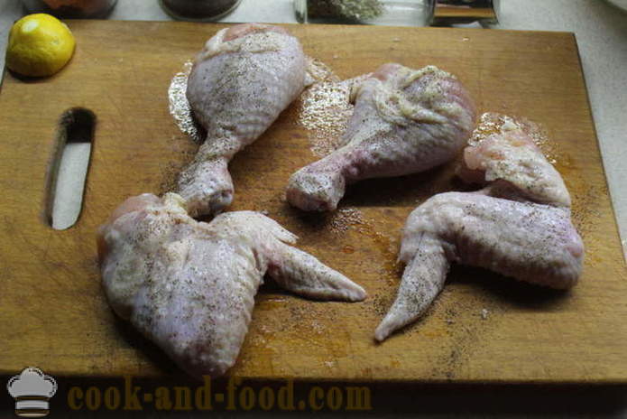 Marynowany kurczak marynowany w miodzie - jak marynować kurczaka w marynacie z miodu i przypraw, z krok po kroku przepis zdjęć