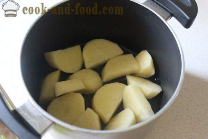 Smaczne ziemniaki z czosnkiem i boczkiem - jak gotować pyszne ziemniaki, krok po kroku przepis zdjęć