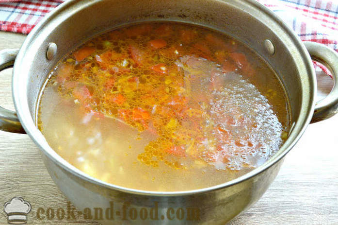 Zupa z grochem i kapustą puszkach - jak gotować zupę z kapustą i grochem, krok po kroku przepis zdjęć