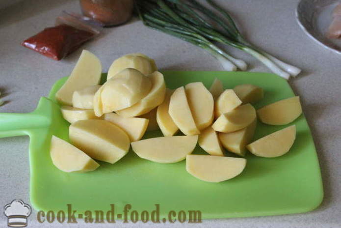 Ziemniaki z papryką i czosnkiem - jak gotować pyszne ziemniaki z papryką, krok po kroku przepis zdjęć