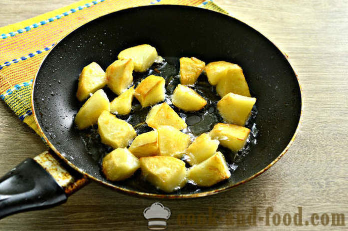 Ciepła sałatka z ziemniakami i majonezem - jak gotować ciepłą sałatkę z ziemniaków, krok po kroku przepis zdjęć