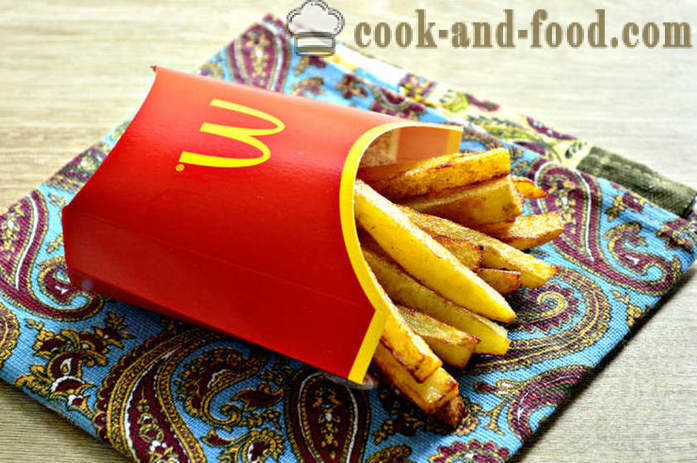 Frytki w McDonalds - jak gotować frytki na patelni, krok po kroku przepis zdjęć