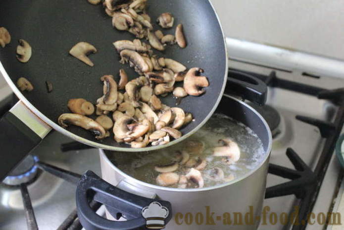 Czeska zupa ziemniaczana z grzybami - jak gotować czeskie zupy z grzybami, krok po kroku przepis zdjęć