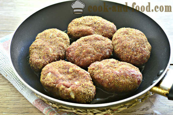 Soczyste paszteciki mięsne z tartych surowych ziemniaków - Jak zrobić hamburgery z mielonej wołowiny z ziemniakami, krok po kroku przepis zdjęć
