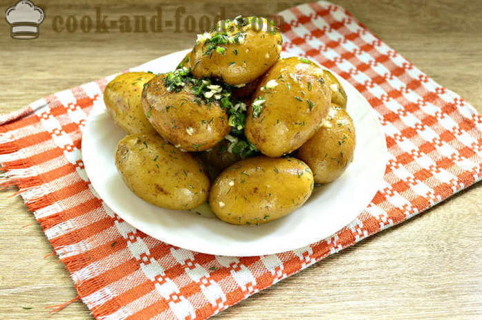 Gotowane ziemniaki z czosnkiem i ziołami - jak gotować ziemniaki smaczne i prawidłowo Krok po kroku zdjęć receptury