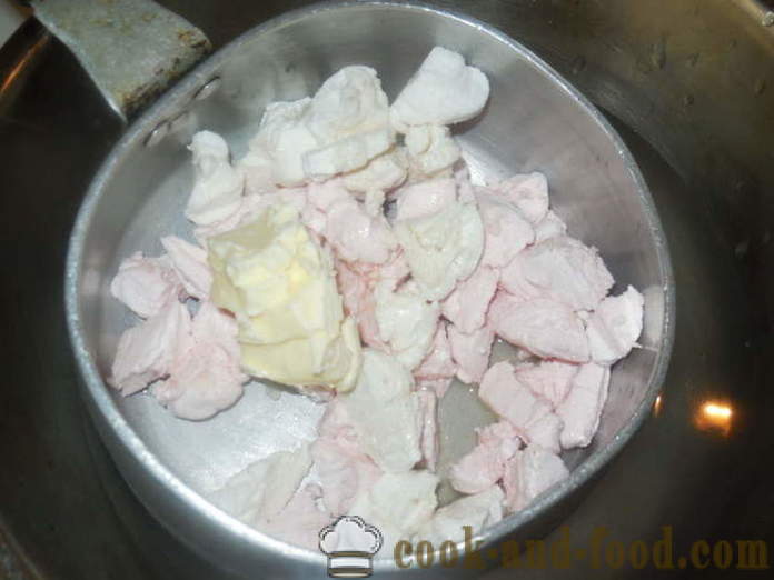 Marshmallow lukier bez jajek i żelatyny - jak gotować wisienką na torcie nie rozpada się, krok po kroku przepis zdjęć