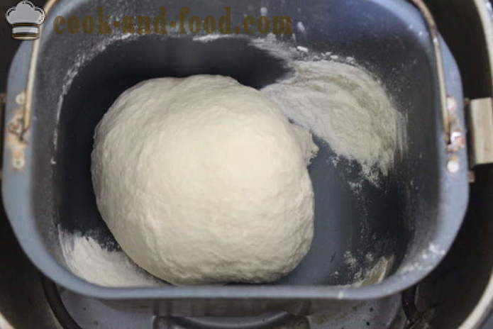 Mleczno-biały chleb w maszynie chleb - jak upiec chleb w mleku, krok po kroku przepis zdjęć