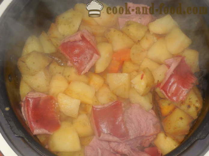 Solanka z kiełbasy i ziemniaków w multivarka - jak gotować pyszne kiełbaski z ziemniakami, krok po kroku przepis zdjęć