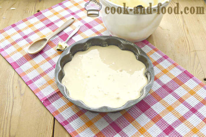 Prosty przepis na ciasto z żywności dla niemowląt w piekarniku - jak gotować szybki placek z mieszaniny sproszkowanego mleka, krok po kroku przepis zdjęć