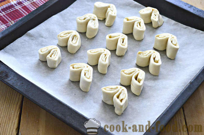 Cookies uszy ciasto francuskie - jak zrobić uszy francuskie krok po kroku przepis zdjęć