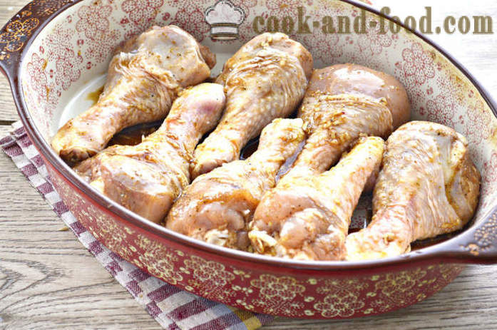 Pyszne podudzia kurczaka w piekarniku - jak pyszne pieczone udka z kurczaka, krok po kroku przepis zdjęć