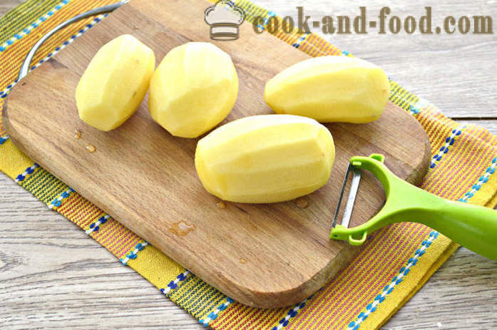 Ziemniaki z majonezem w piecu - jak ziemniaki pieczone w piekarniku z majonezem, krok po kroku przepis zdjęć