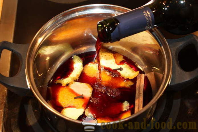 Gruszka grzane czerwone wino wytrawne - jak gotować grzane wino w domu, krok po kroku przepis zdjęć