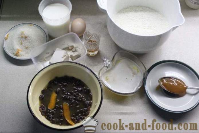 Sweet pie-oplot z rodzynkami - Jak zrobić ciasto drożdżowe pleciony, krok po kroku przepis zdjęć