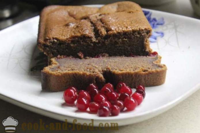 Cranberry babeczki z czekoladą na kefir - jak gotować ciastka z czekoladą i żurawiną, a krok za krokiem zdjęć receptury