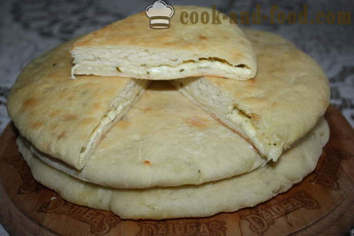 Ualibah ser - domowe ciasta Osetii jak gotować Osetii cheese pie, krok po kroku przepis zdjęć