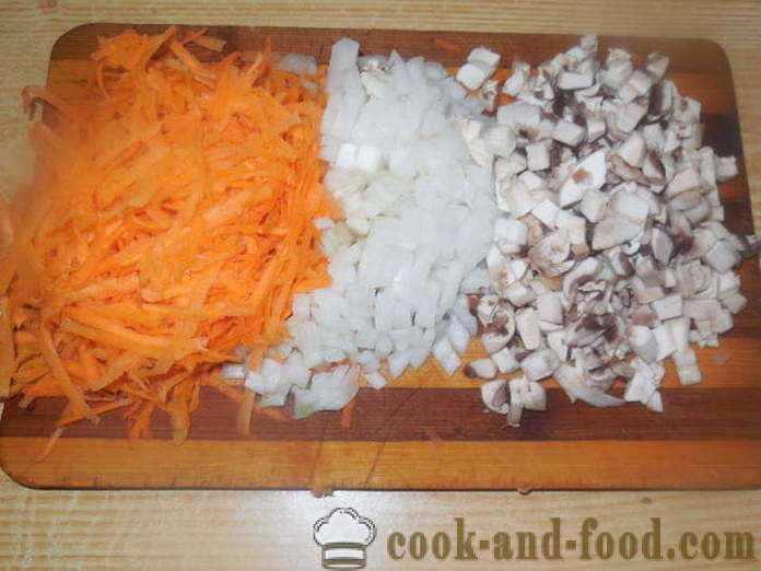 Gołąbki z kaszą gryczaną, ziemniakami i grzybami - jak gotować meatless nadziewane kaszą, krok po kroku przepis zdjęć