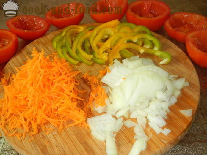Pomidory nadziewane mięsem mielonym w piekarniku - jak zrobić faszerowane pomidory, krok po kroku przepis zdjęć