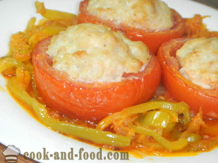 Pomidory nadziewane mięsem mielonym w piekarniku - jak zrobić faszerowane pomidory, krok po kroku przepis zdjęć