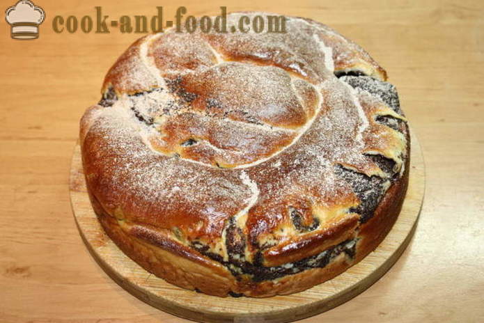 Poppy seed cake drożdże ślimak - jak zrobić makowiec z ciasta drożdżowego, krok po kroku przepis zdjęć