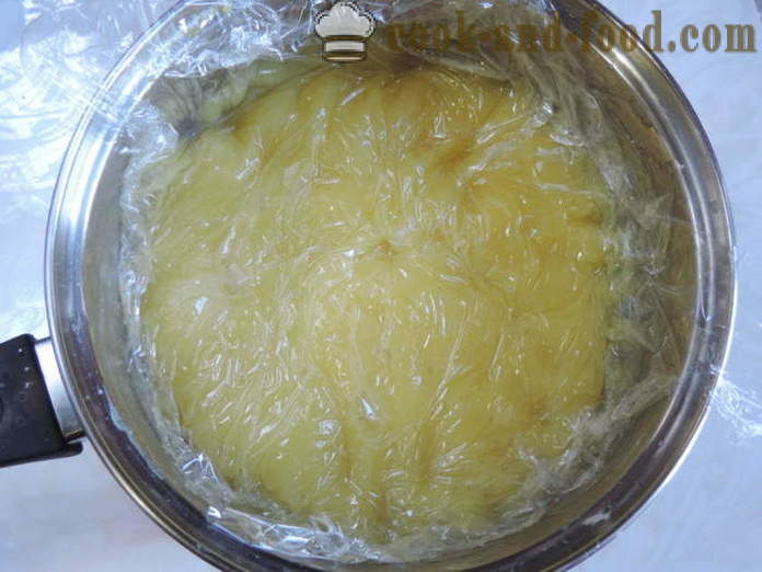 Cytrynowy krem ​​ze skrobią - jak ugotować budyń domowy z cytryną, z krok po kroku przepis zdjęć