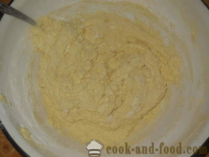 Smaczne twaróg ciasto dla smażonych placków i pączków - Jak zrobić ser cottage ciasto na napoje gazowane, krok po kroku przepis zdjęć