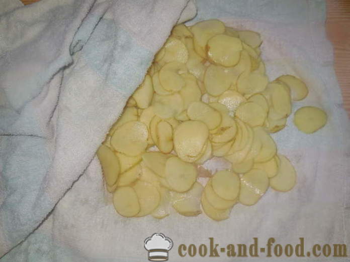 Chipsy z ziemniaków na patelni - Jak zrobić chipsy z domu, krok po kroku przepis zdjęć