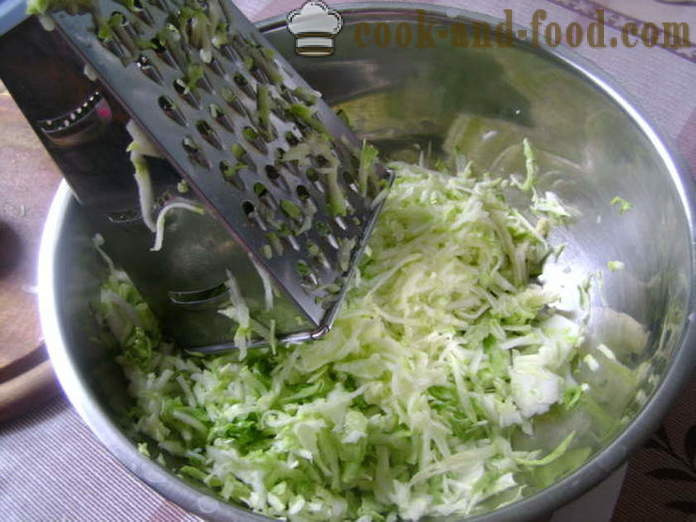 Kotlety warzywne z młodą kapustą i cukinią - jak gotować kotlety z młodą kapustą i cukinii, z krok po kroku przepis zdjęć