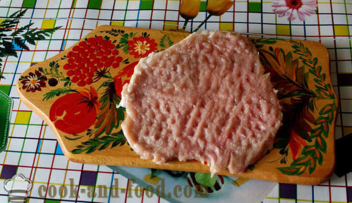 Schabowe z serem ciasto - jak gotować kotlety na patelni, krok po kroku przepis zdjęć