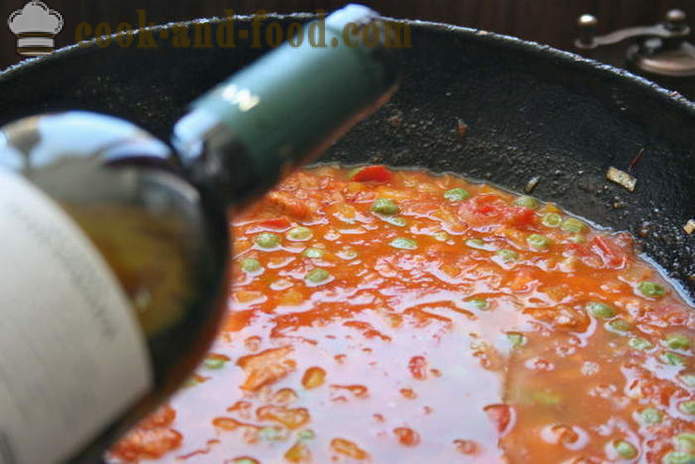 Klasyczny Paella z kurczakiem i owocami morza - Jak zrobić paellę w domu, krok po kroku przepis zdjęć