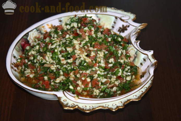 Tabula sałatka z kuskusem - jak przygotować sałatkę tabbouleh, krok po kroku przepis zdjęć