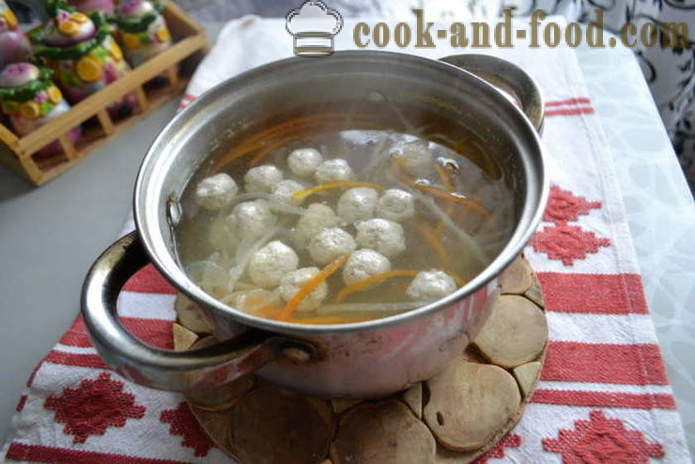 Koreańska zupa z makaronem i klopsikami - jak gotować koreański zupa przepis ze zdjęciami poshagovіy