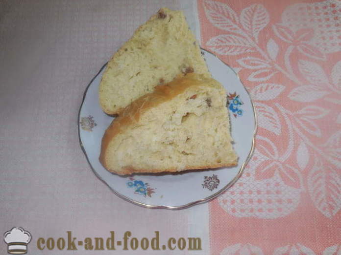 Home ukraiński chleb z boczkiem i smalec - jak upiec chleb w piecu chlebowym w domu, krok po kroku przepis zdjęć