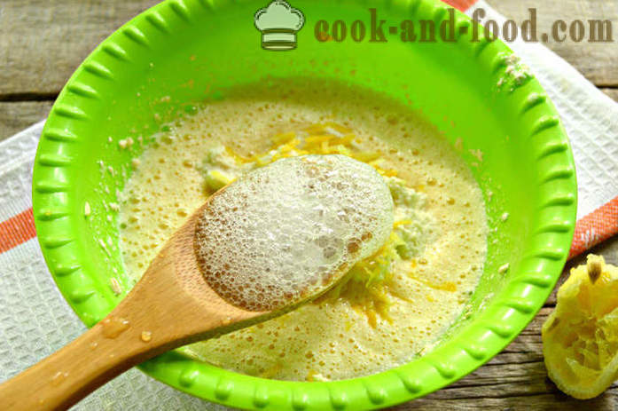 Lemon pie na semoliny i jogurt w kształcie tortu - Jak zrobić kefir mannę, krok po kroku przepis zdjęć