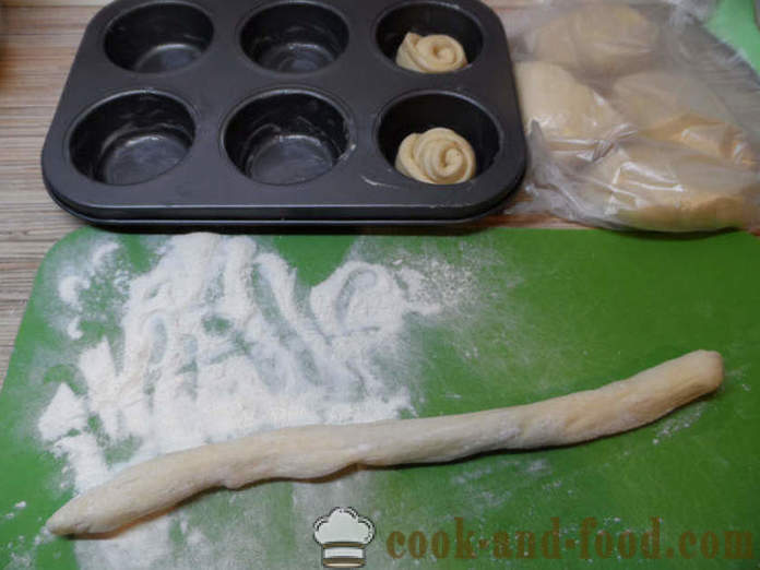 Kraffin pieczenia ciasto drożdżowe - kraffin jak gotować w domu, krok po kroku przepis zdjęć