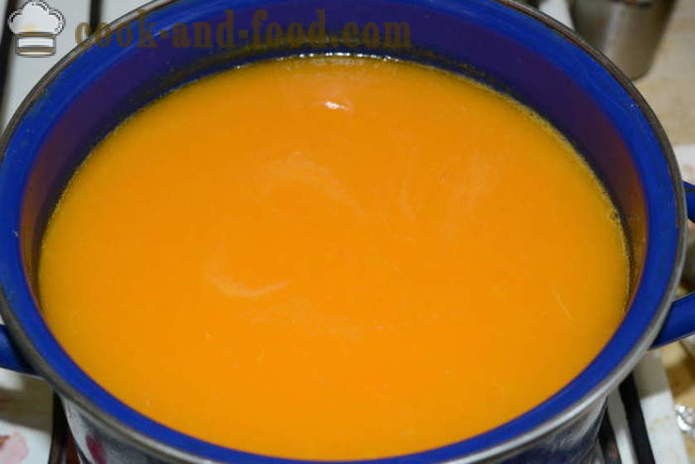 Krem z dyni, marchwi i selera bez śmietany - jak gotować pyszne zupy z dyni, krok po kroku przepis zdjęć