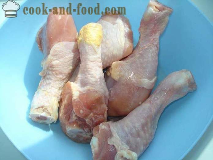 Nogi z kurczaka pieczone w multivarka - jak upiec kurczaka w multivarka nogi, krok po kroku przepis zdjęć