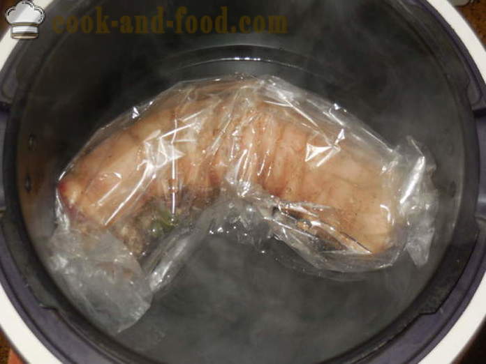 Podcherevka Wieprzowina zakasać zanadrzu - jak gotować pyszne bochenek otrzewnej wieprzowina, krok po kroku przepis zdjęć