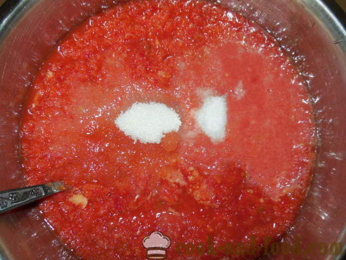 Adjika smaczne pomidory, papryka dzwon i gorące bez gotowania - jak gotować adjika paprykę i pomidory